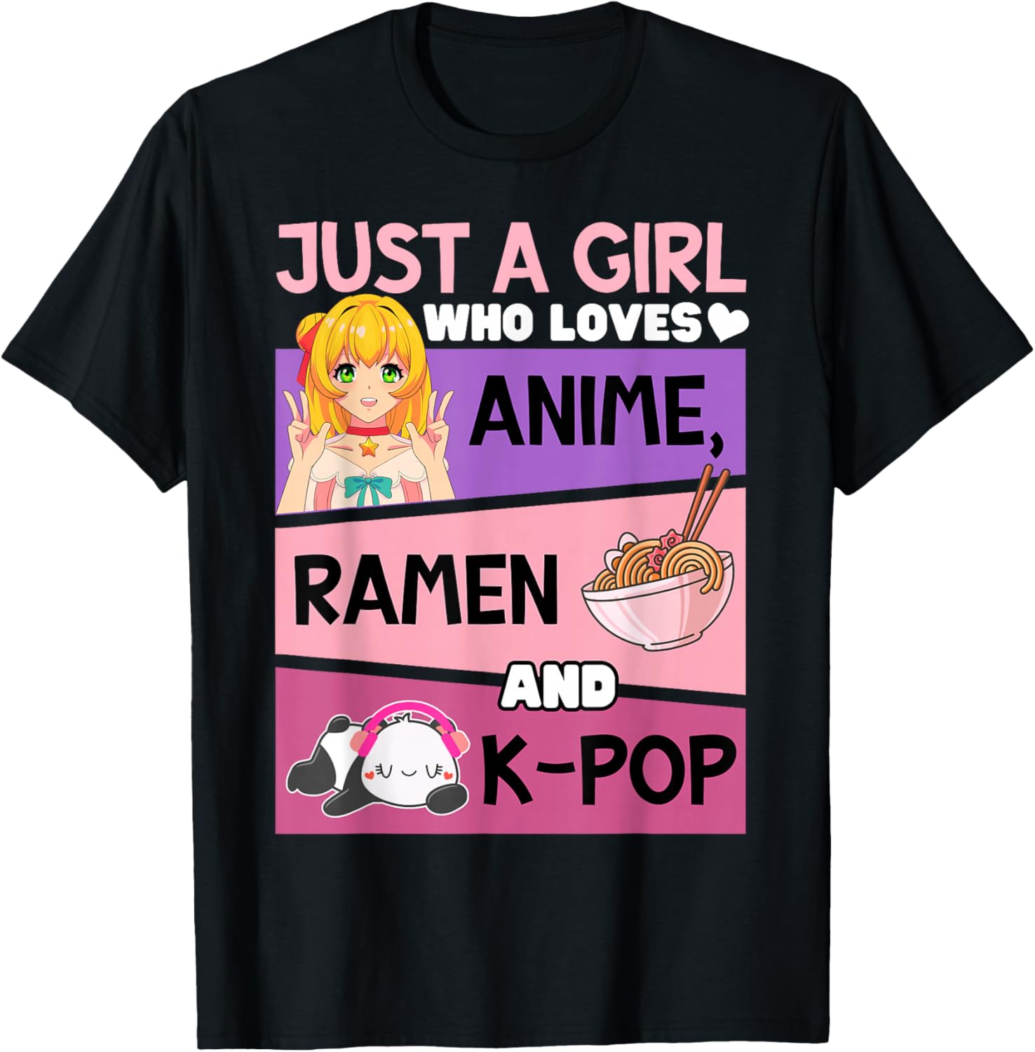 K-pop Anime Ramen-Can't Hear You I'm Listening Kpop Kawaii