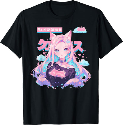 Anime Waifu Cute Anime manga Cat Girl Sweet Retro Japan