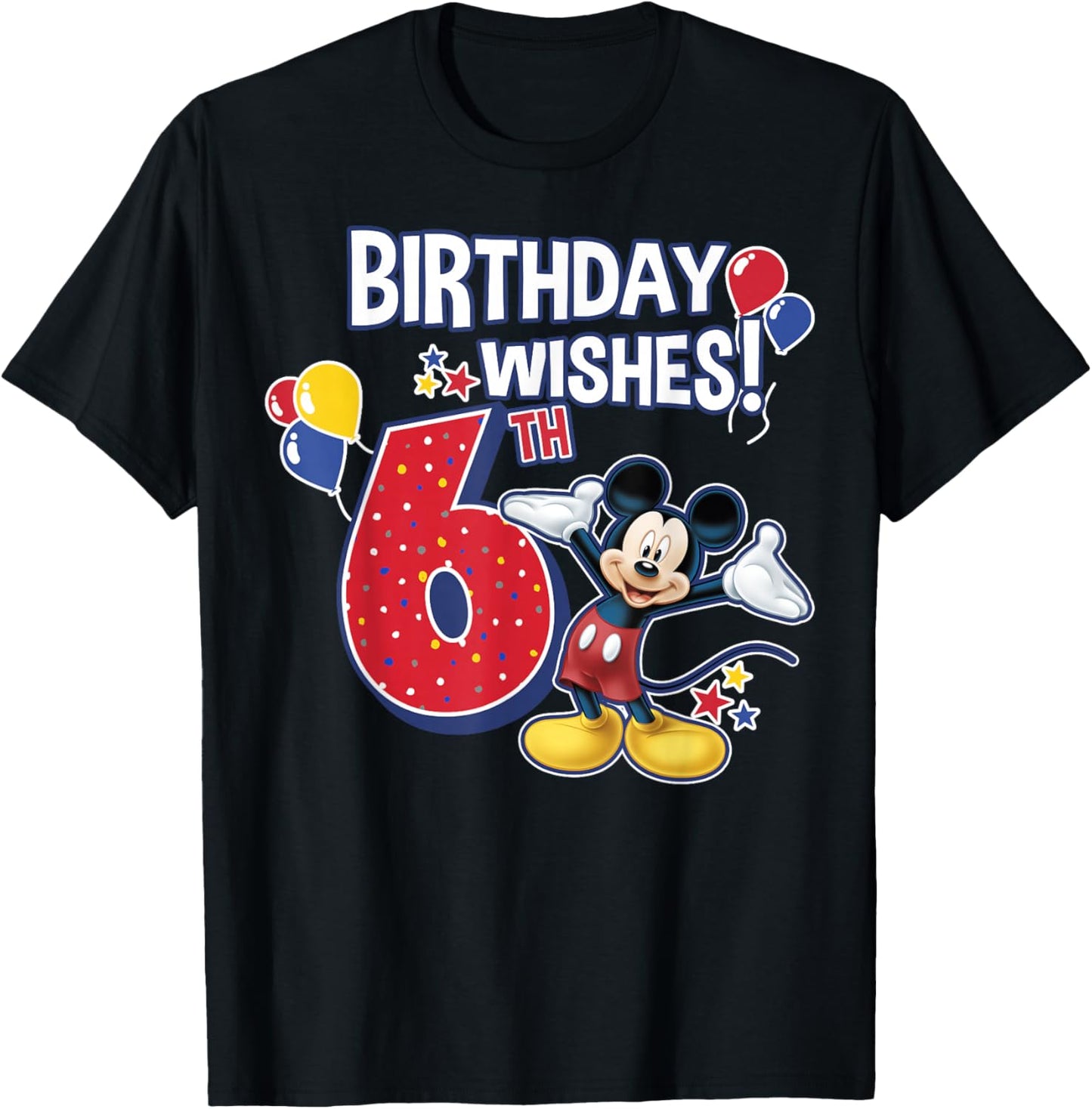 Disney Mickey And Friends Mickey Mouse 6th Birthday Wishes