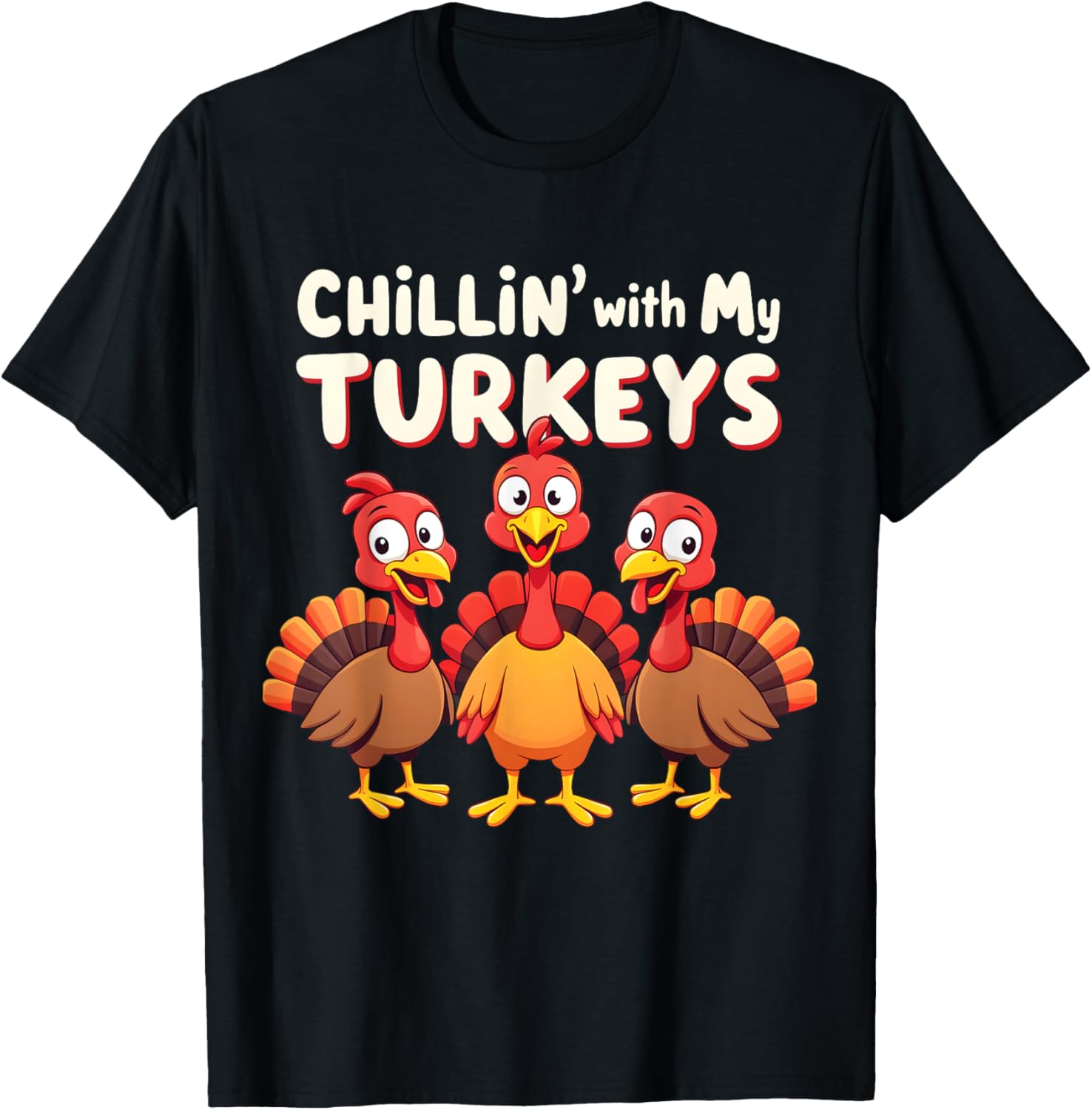 Thanksgiving Family Chillin With My Turkeys