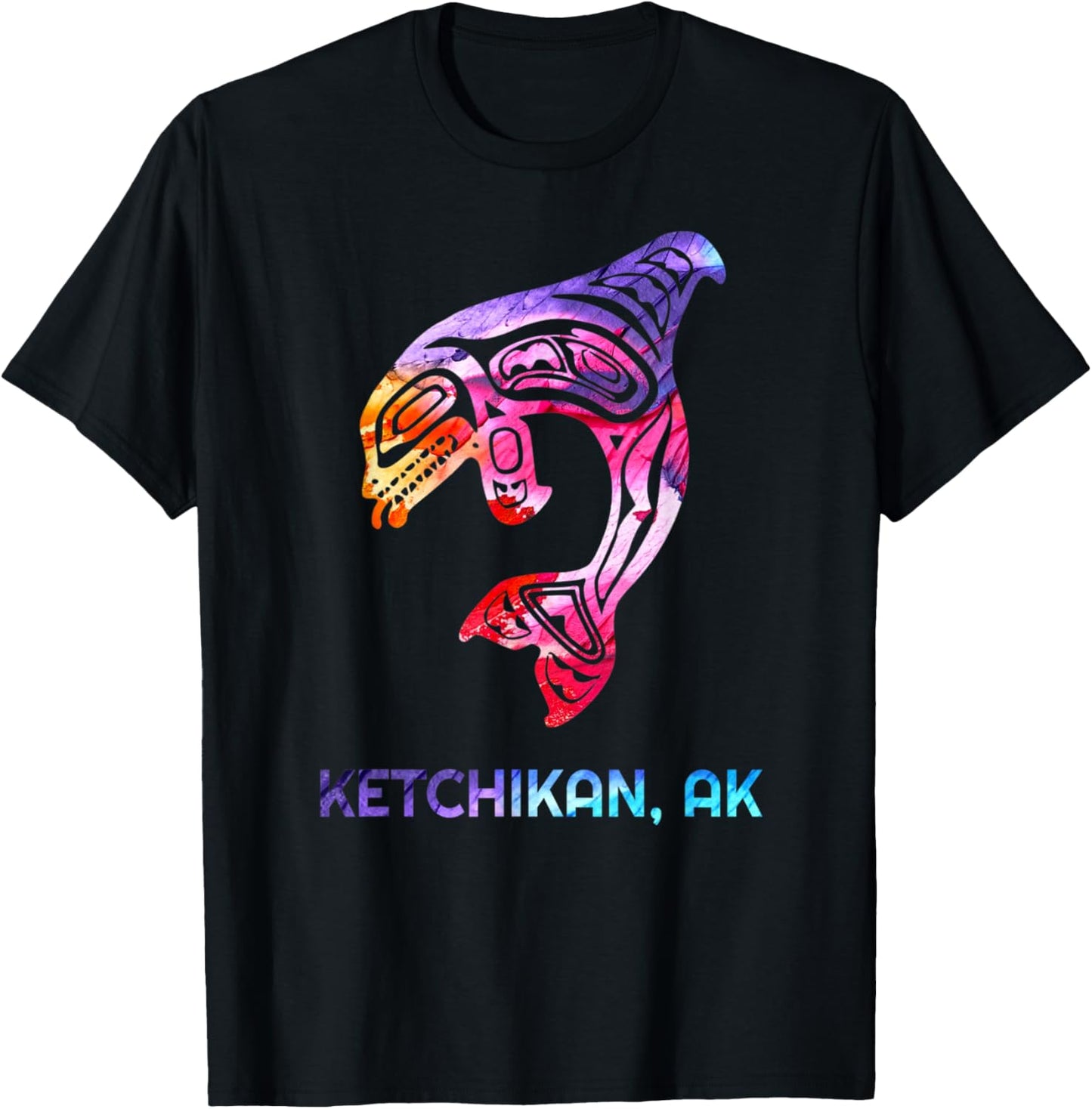 Ketchikan Alaska SE Native American Indian Orca Whale T-Shirt