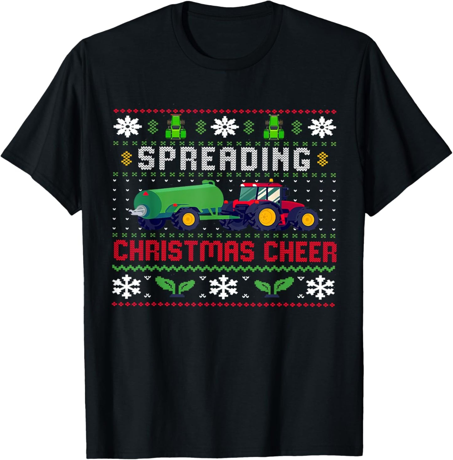 Spreading Christmas Cheer, Ugly Christmas, Xmas Farm Tractor