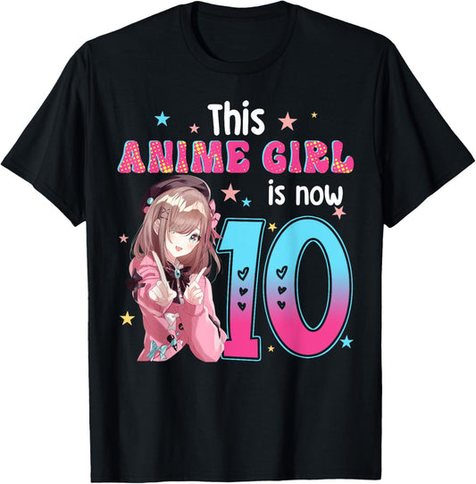 10 Years Old Girl Kawaii Gifts Anime Girl 10th Birthday Kids