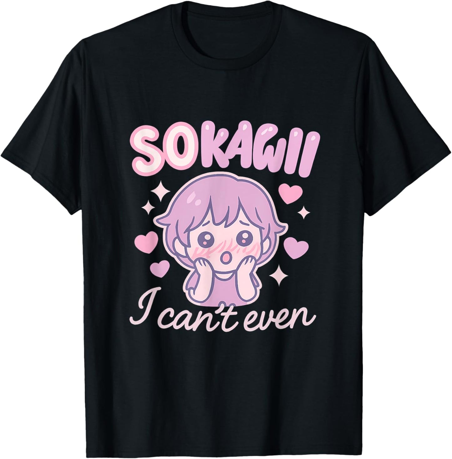 So Kawaii I Can't Even Pastel Anime Chibi Graphic