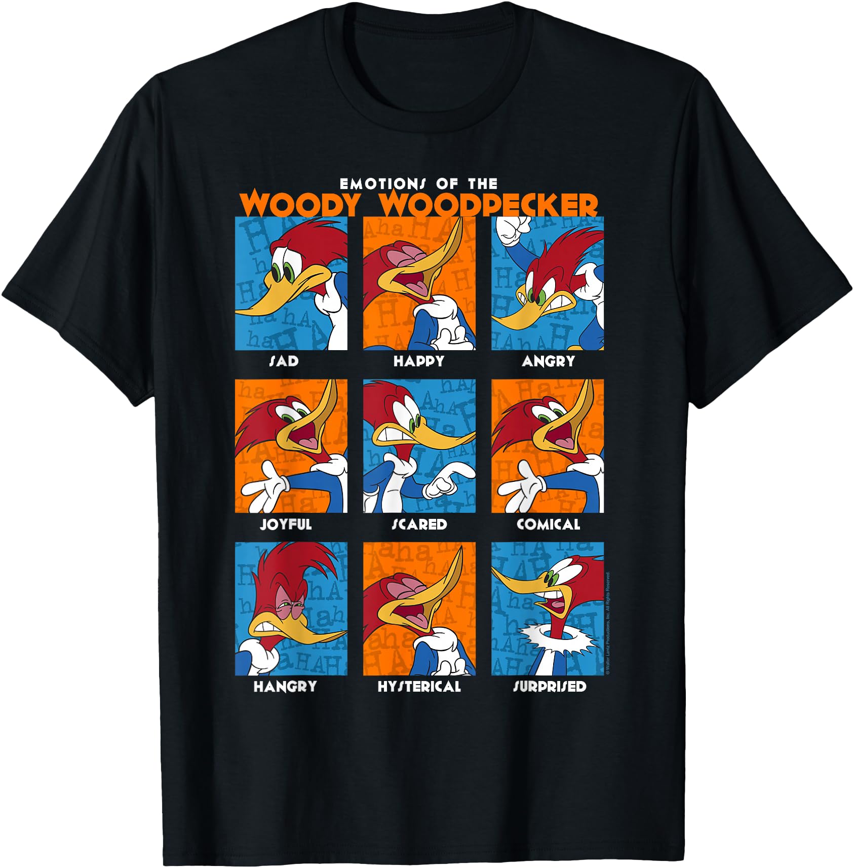 Woody Woodpecker Emotions Vintage Panel Poster
