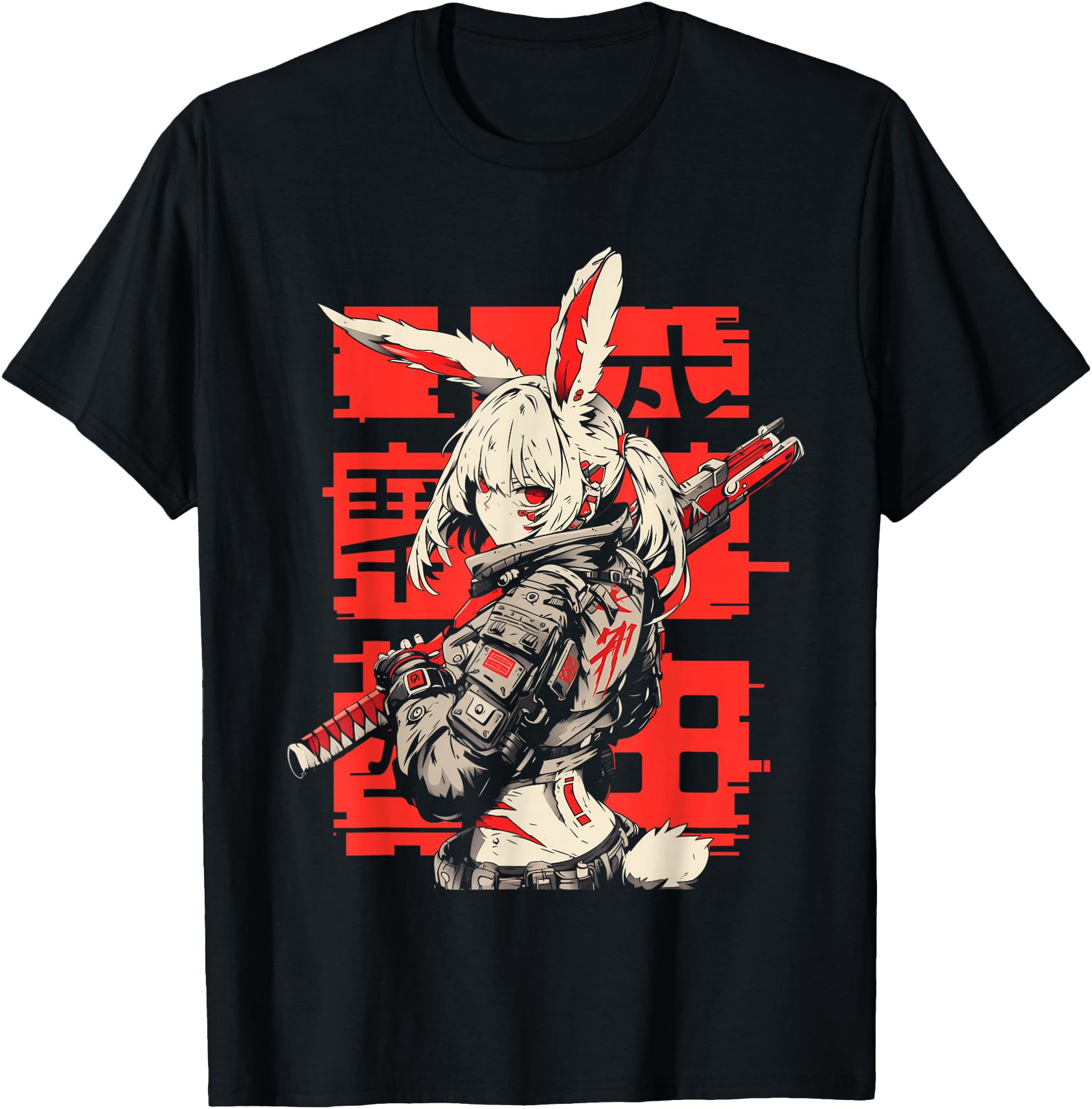 Anime Manga Cyberpunk Aesthetic Techwear Harajuku Bunny Girl