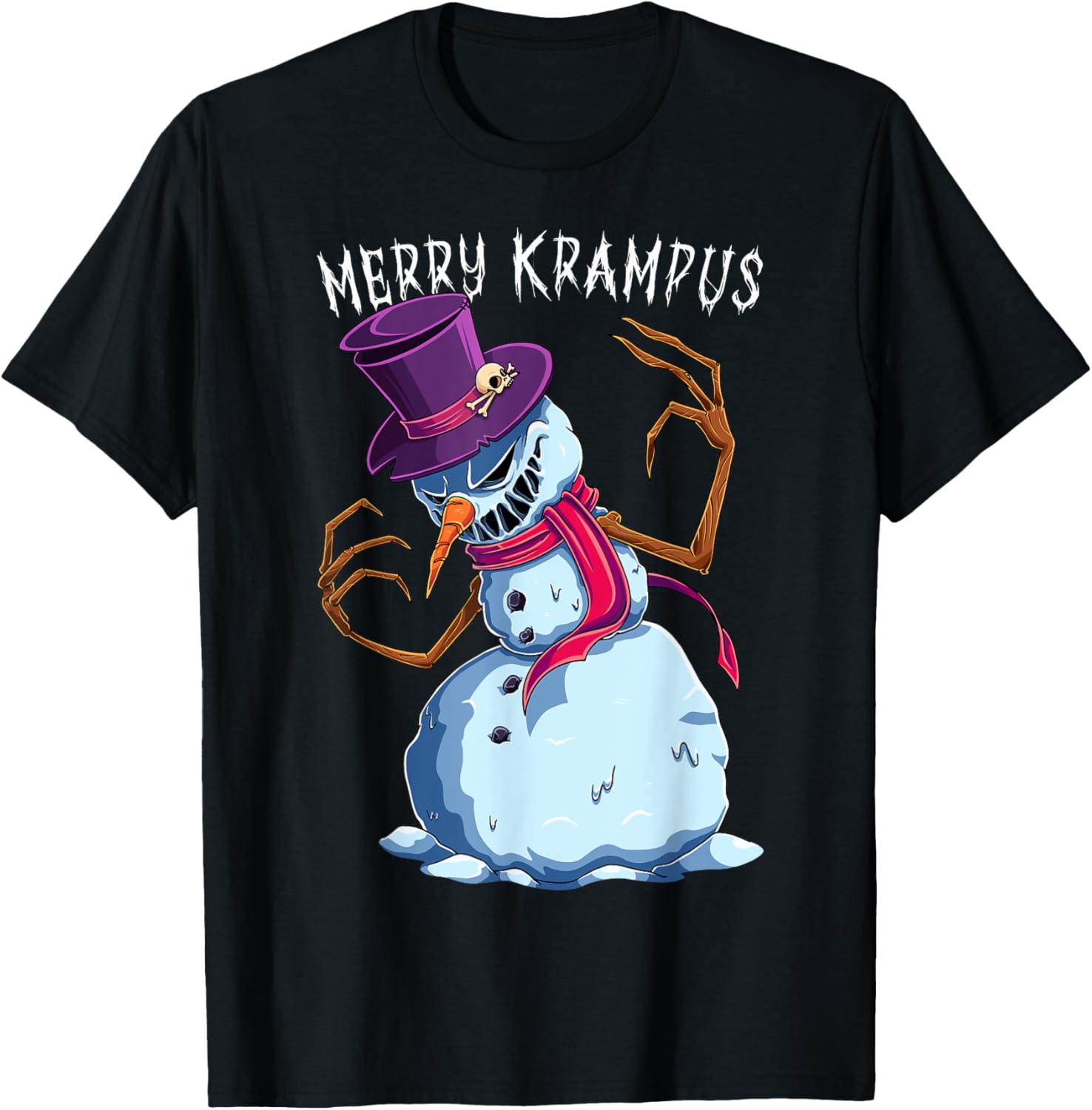 Merry Krampus Snowman Scary Christmas Evil Monster Xmas