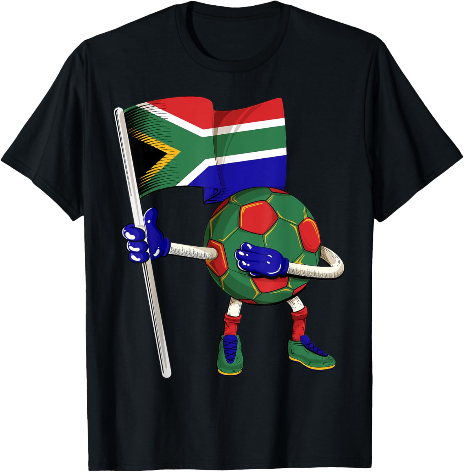 South Africa Soccer Jersey Africa Flag Football Dab Funny