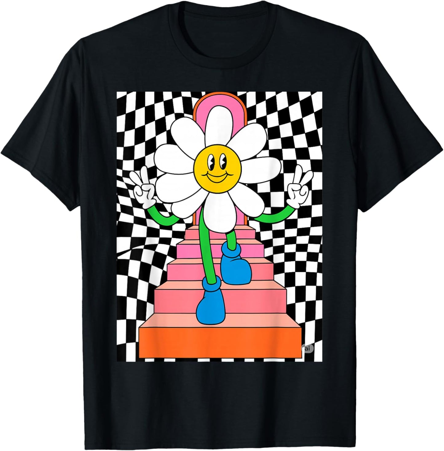 Trippy Flower Retro Cartoon EDM Rave Festival House Techno