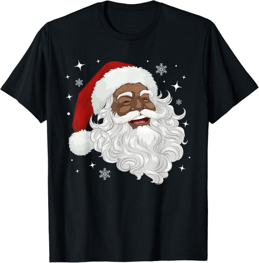 African American Santa Christmas Pajama Cool Black X-Mas