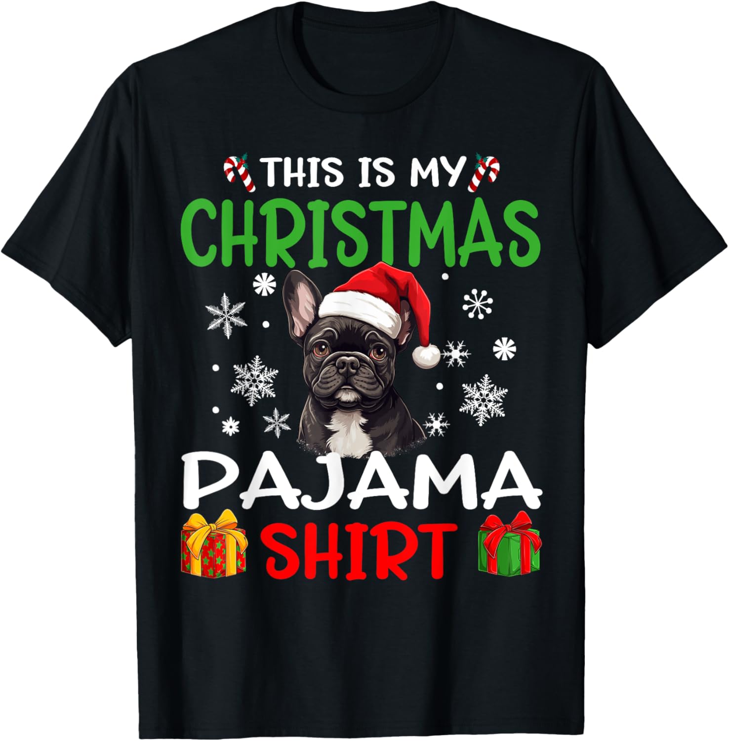 French Bulldog Frenchie Dog Christmas Pajama Merry X-mas Men Women Kids