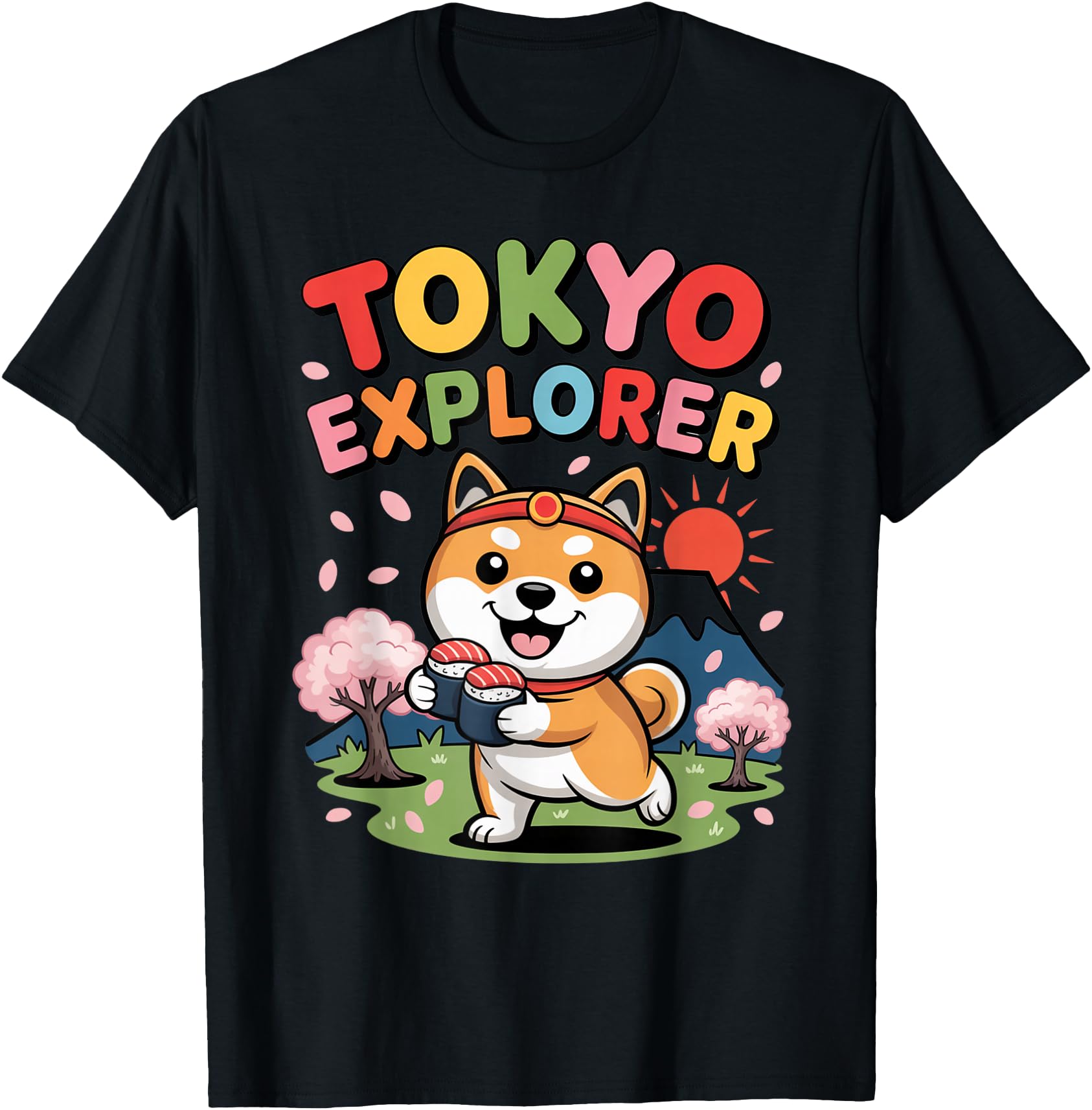 Tokyo Explorer Shiba Inu Japan Art Boys Girls Souvenir