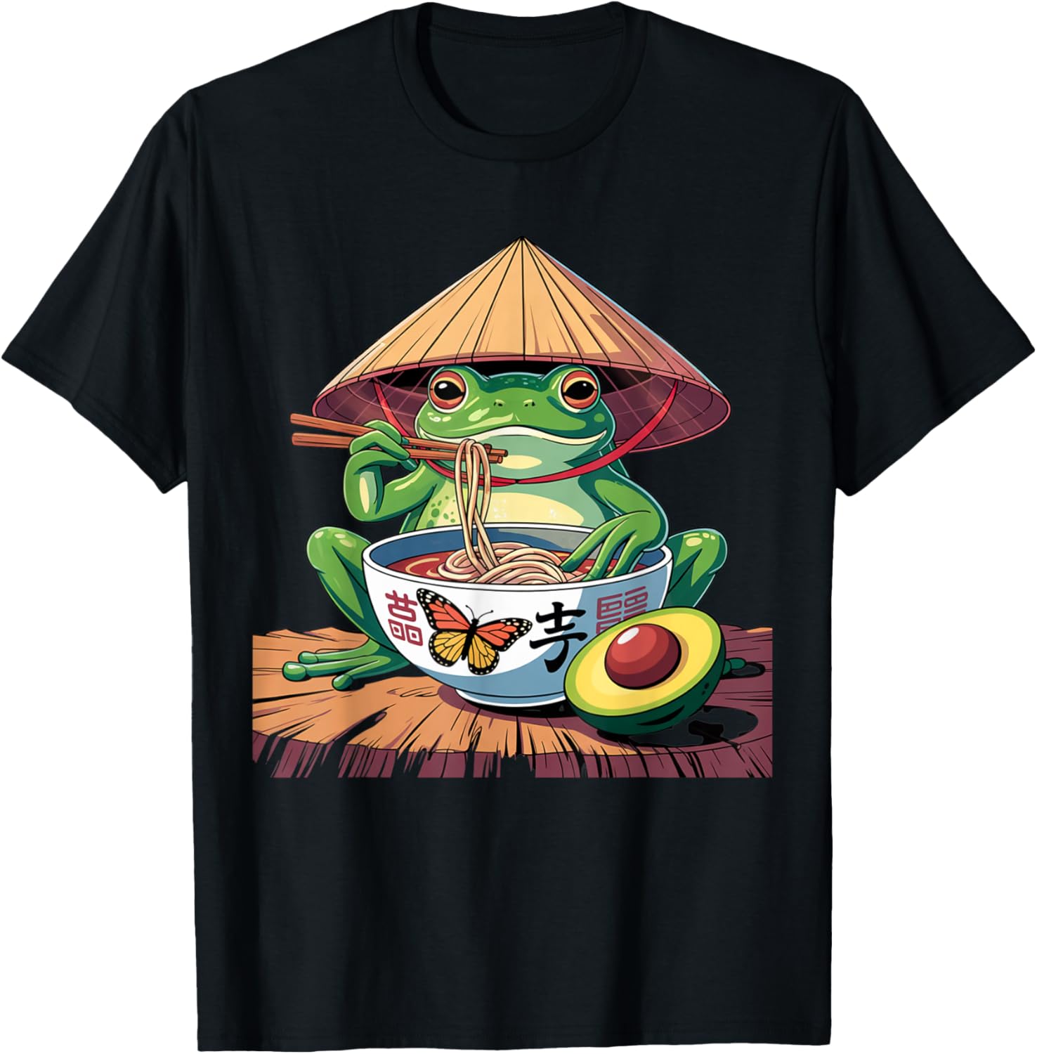 Kawaii Frog Eating Ramen Noodles Fun Anime Gifts Girls Teens