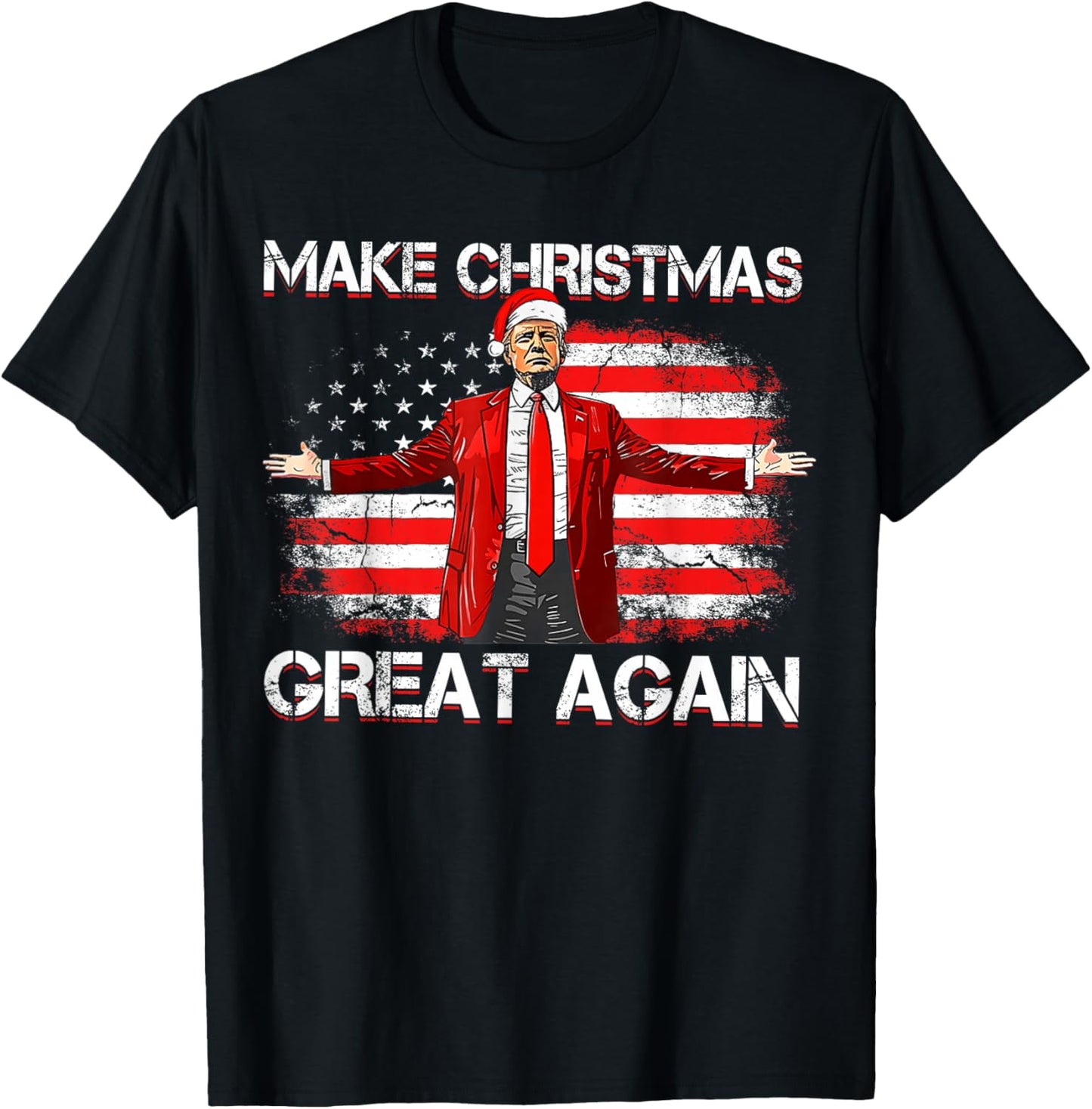 Make Christmas Great Again Santa Funny Trump Xmas Pajamas
