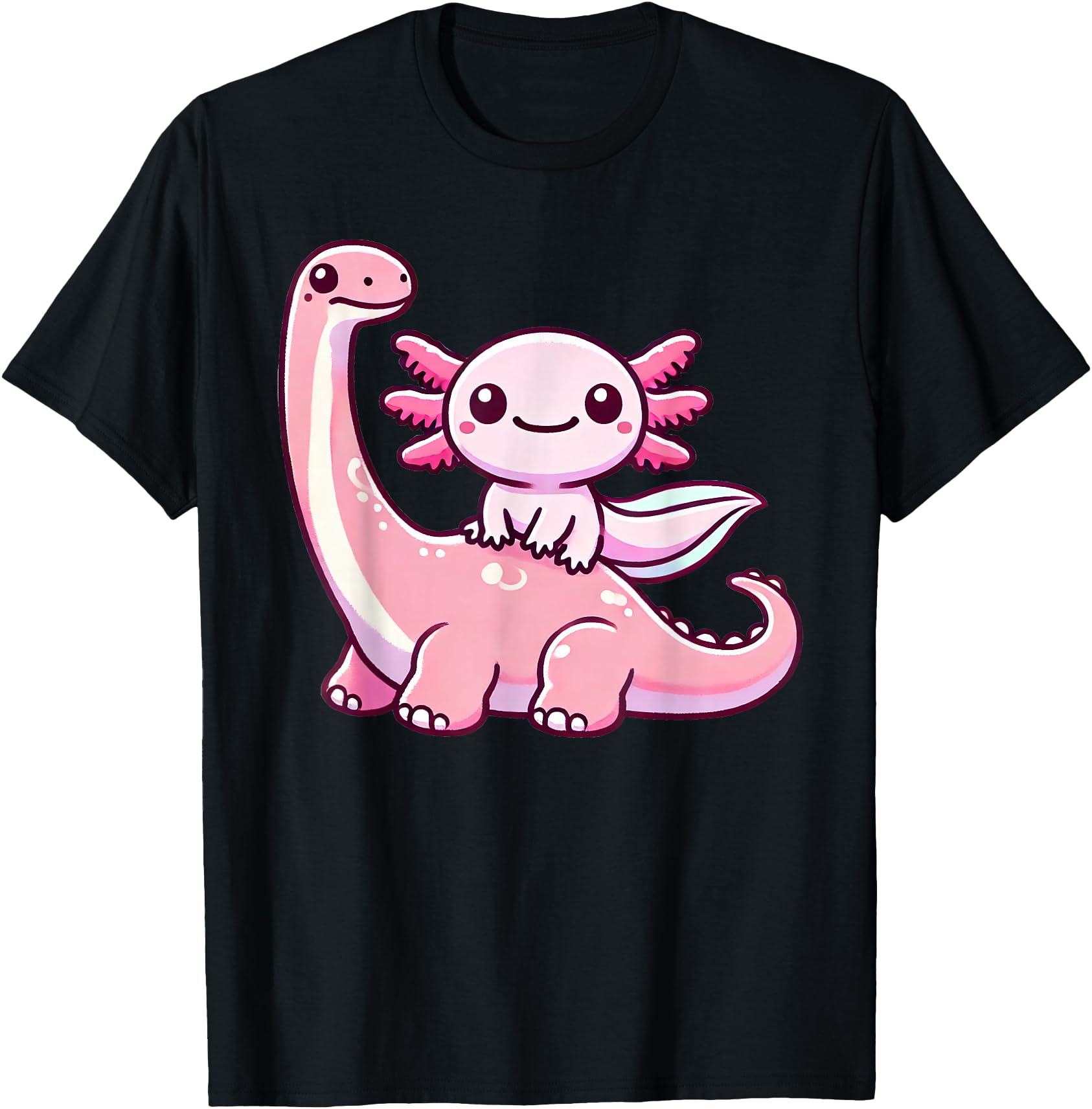 Anime Kawaii Axolotl Dinosaur Brachiosaurus