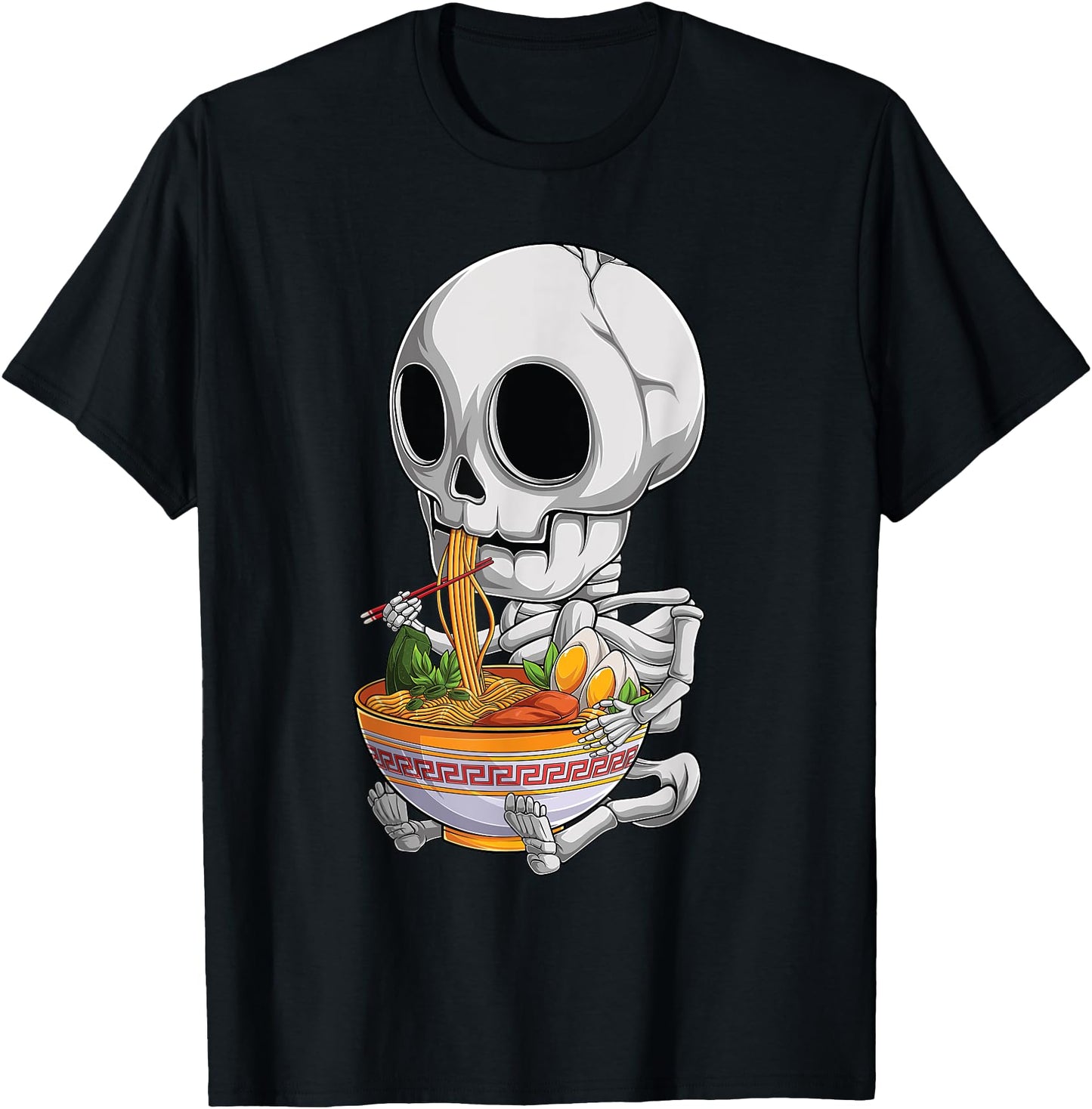 kawaii japanese anime Skeleton Halloween ramen Food Lovers
