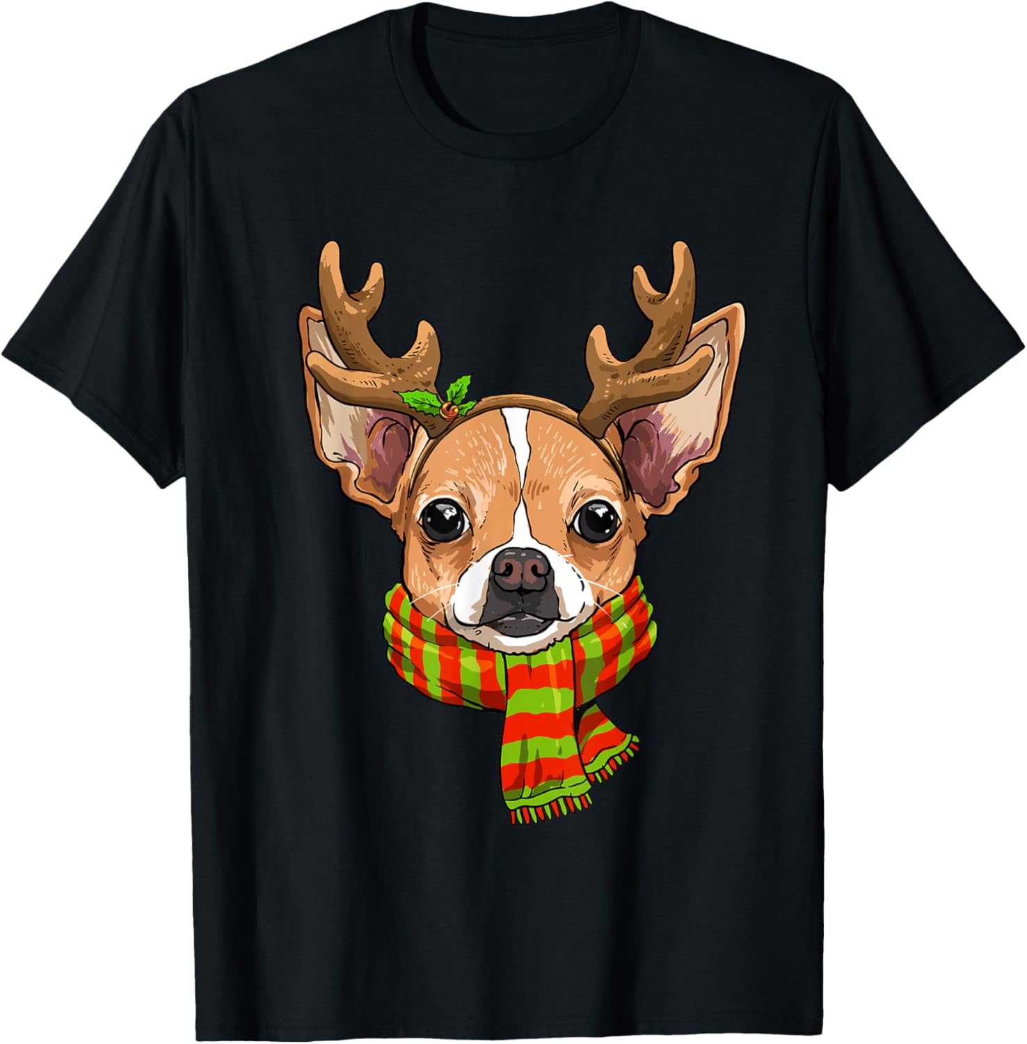 Chihuahua Christmas Reindeer Antlers Dog Xmas