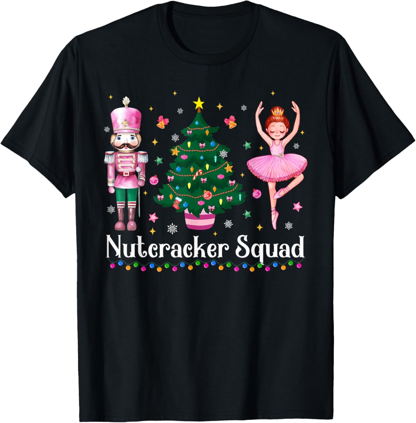Christmas Nutcracker Squad Ballet Dance Women Kids Girls T-Shirt