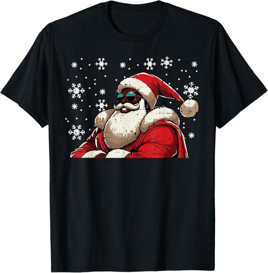 Christmas Black African American Santa Xmas Men Women Kids