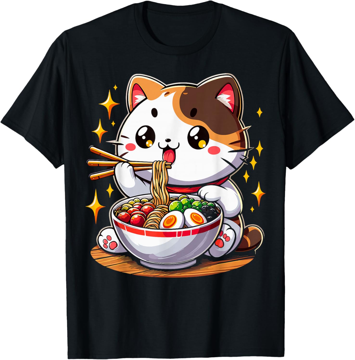 Cat Ramen Noodles Anime Kawaii Japanese Cat