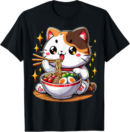 Cat Ramen Noodles Anime Kawaii Japanese Cat