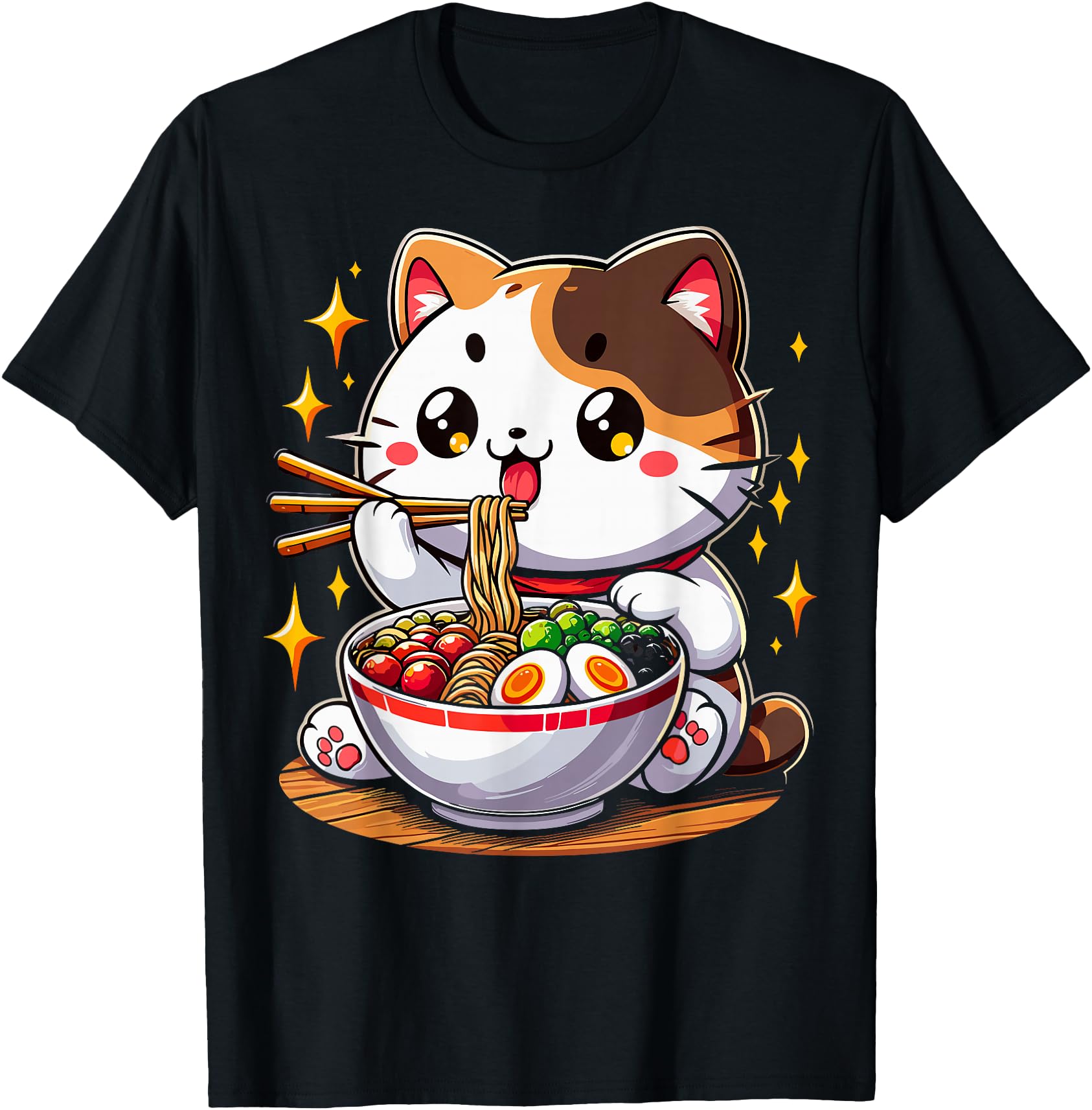Cat Ramen Noodles Anime Kawaii Japanese Cat