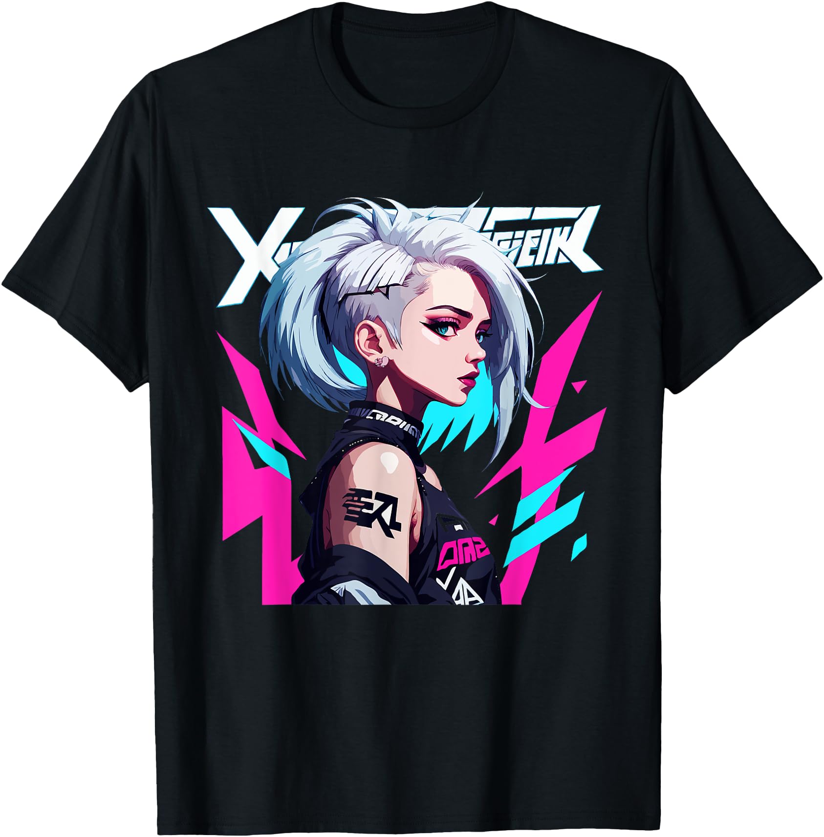 Sexy Waifu Otaku Anime Cyberpunk Girl Japanese