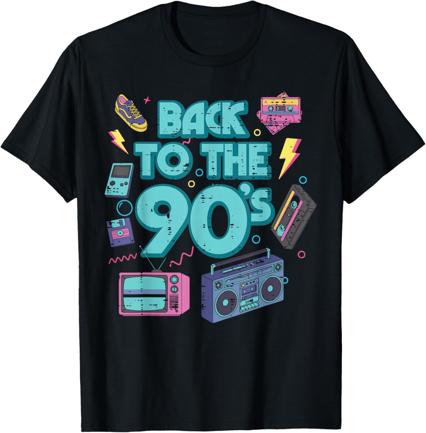Back to The 90s Boombox Vintage Throwback Men Women Kids