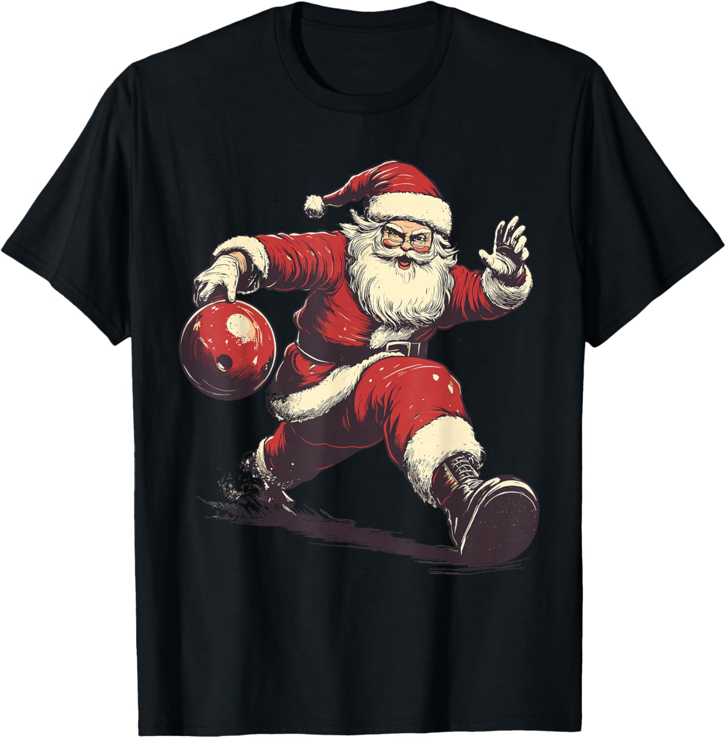 Funny Santa Bowler Bowling Player Christmas Xmas Pajama