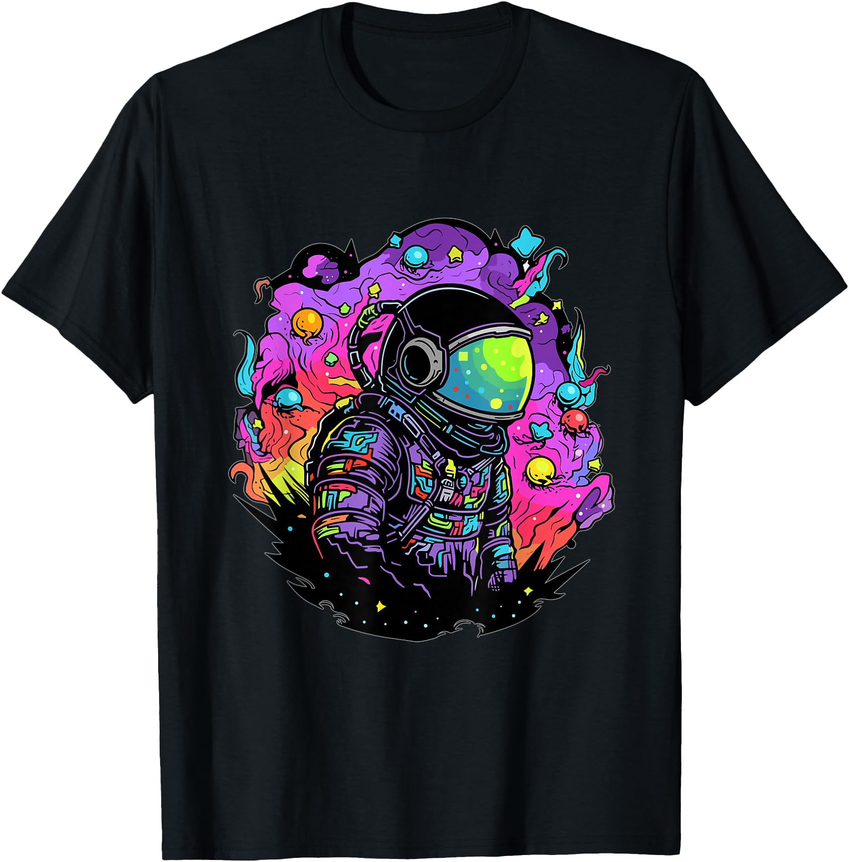 Trippy Astronaut Psychedelic Spaceman Traveler EDM