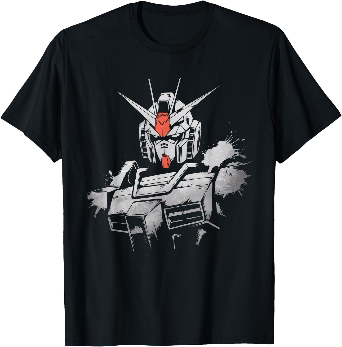 Mecha Tshirt Japanese Mecha Robot Head Anime Art Ukiyo-E