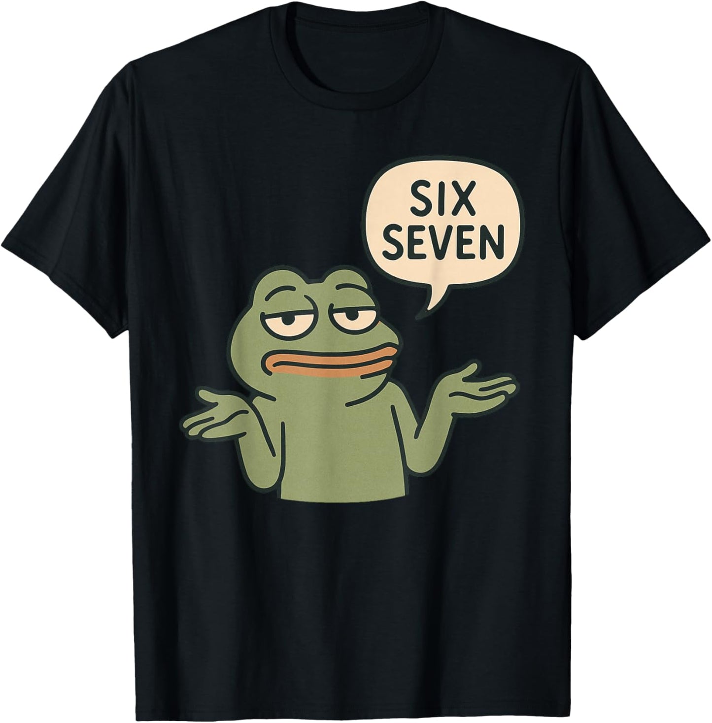 Funny 6-7 Frog Meme Brainrot Gaming Kids Humor