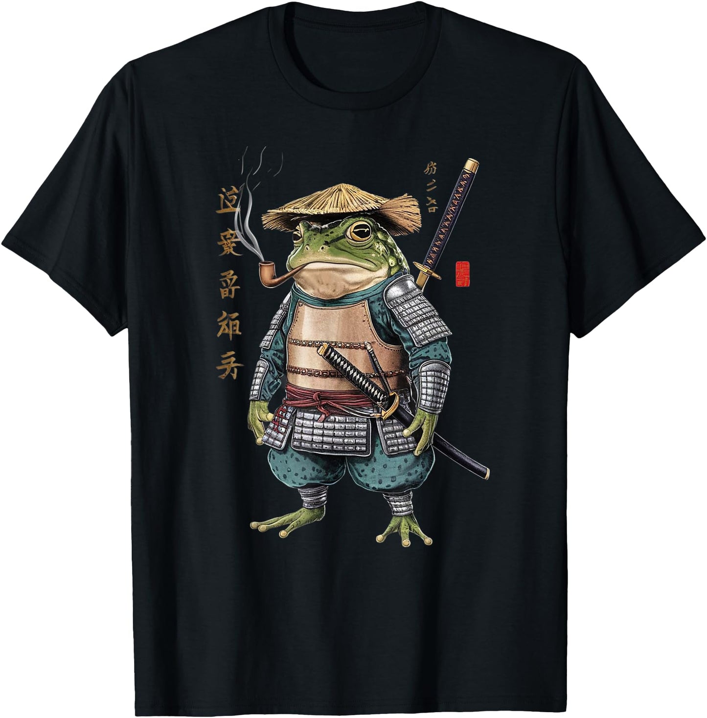 Samurai Frog Ninja Aesthetic Japanese Katana Tokyo
