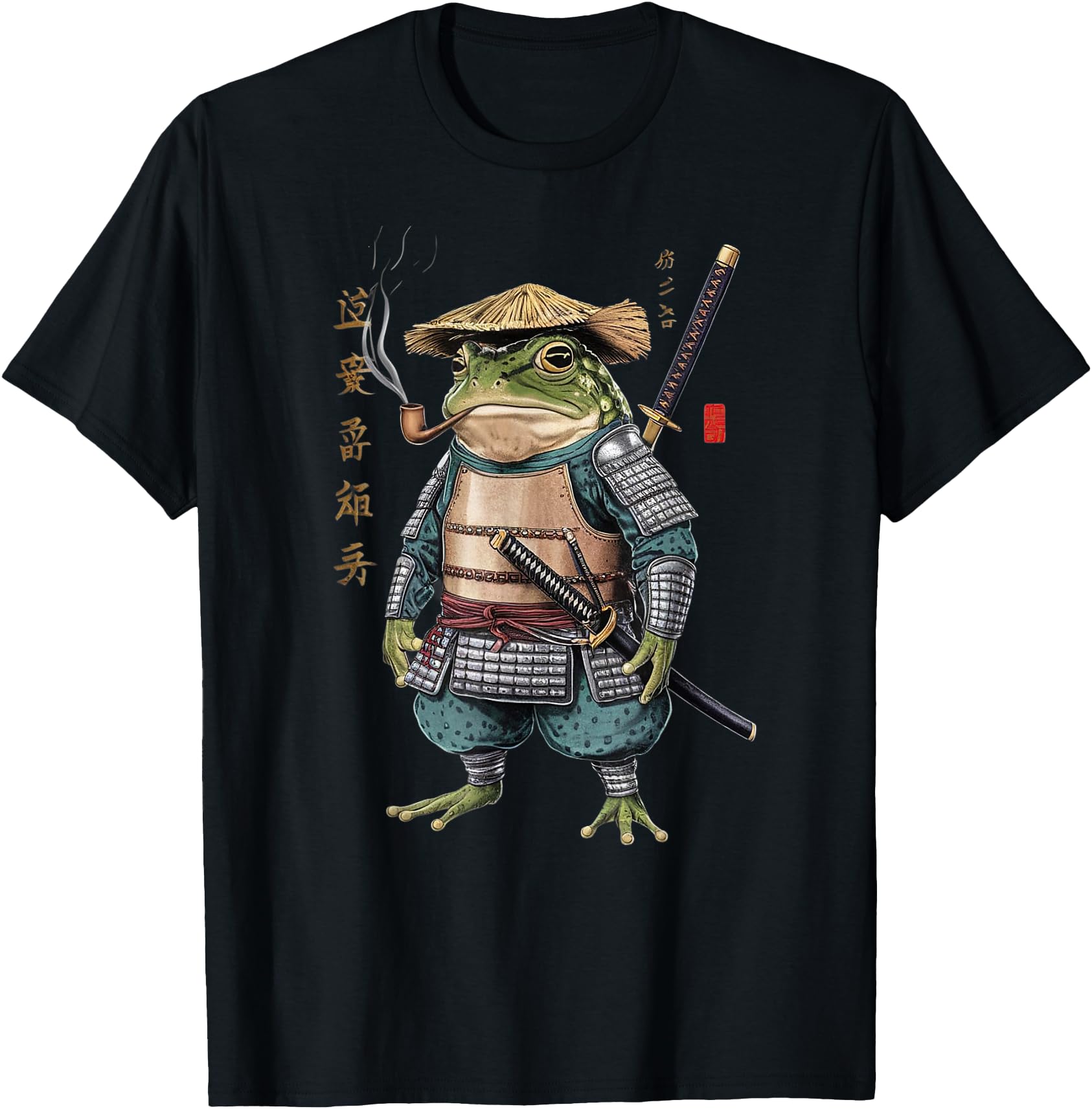 Samurai Frog Ninja Aesthetic Japanese Katana Tokyo