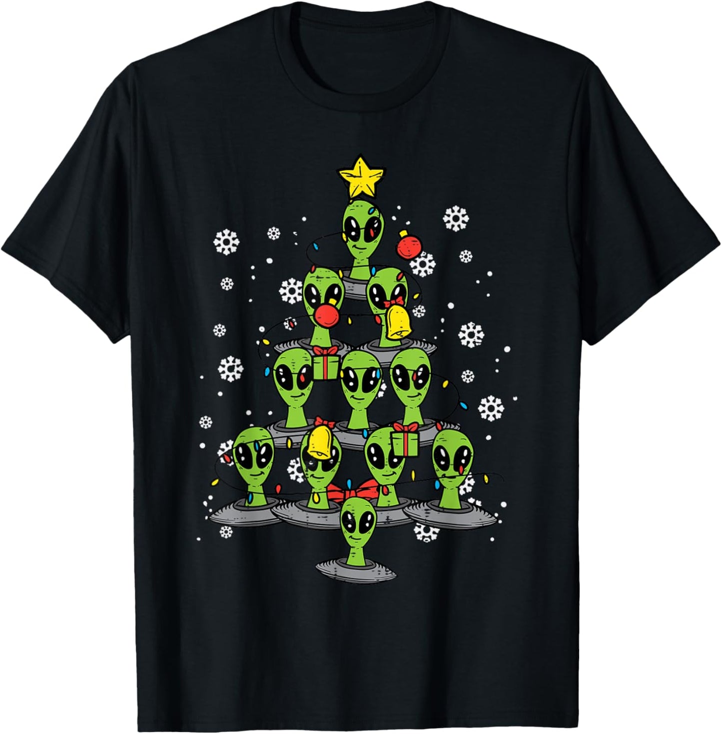 Alien Christmas Tree Xmas Space Boys Kids Men