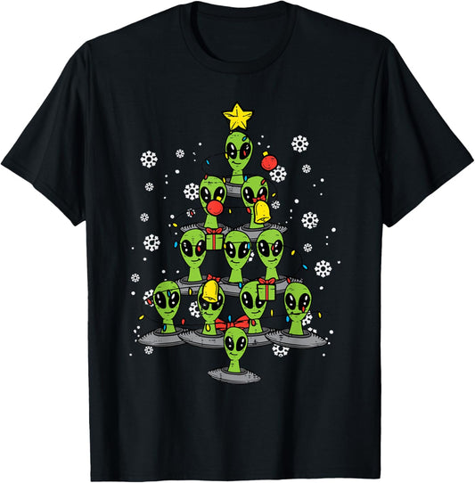 Alien Christmas Tree Xmas Space Boys Kids Men
