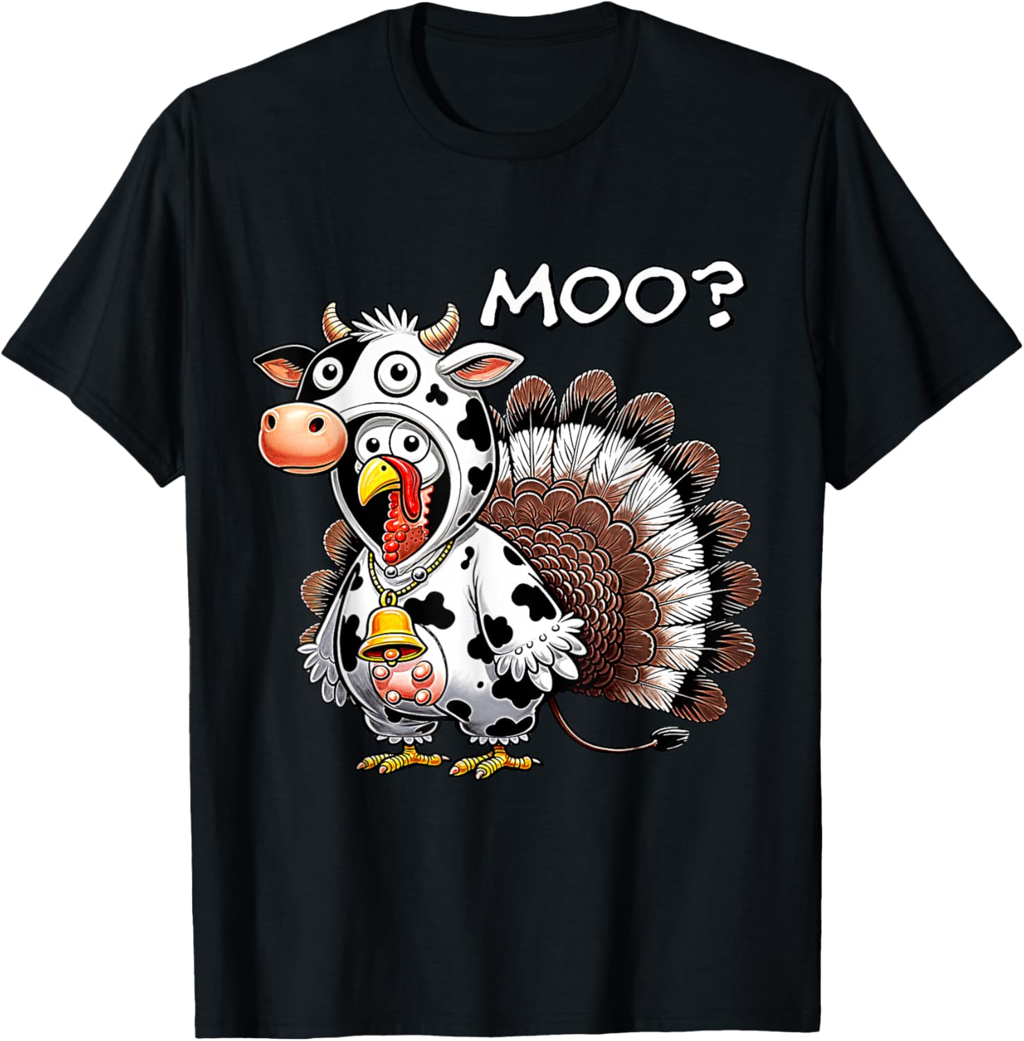 Turkey Moo Funny Turkey Men Women Boys Kids Thanksgiving
