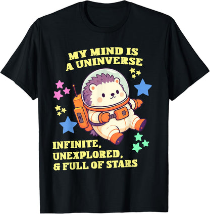 Autism Pride Hedgehog Astronaut- Chibi Hedgehog