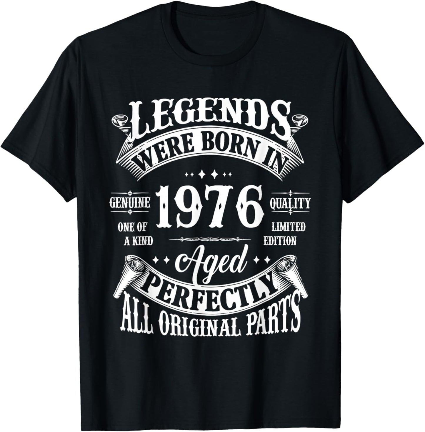 50th Birthday Shirt Vintage Born In 1976 50 Years Old B-day