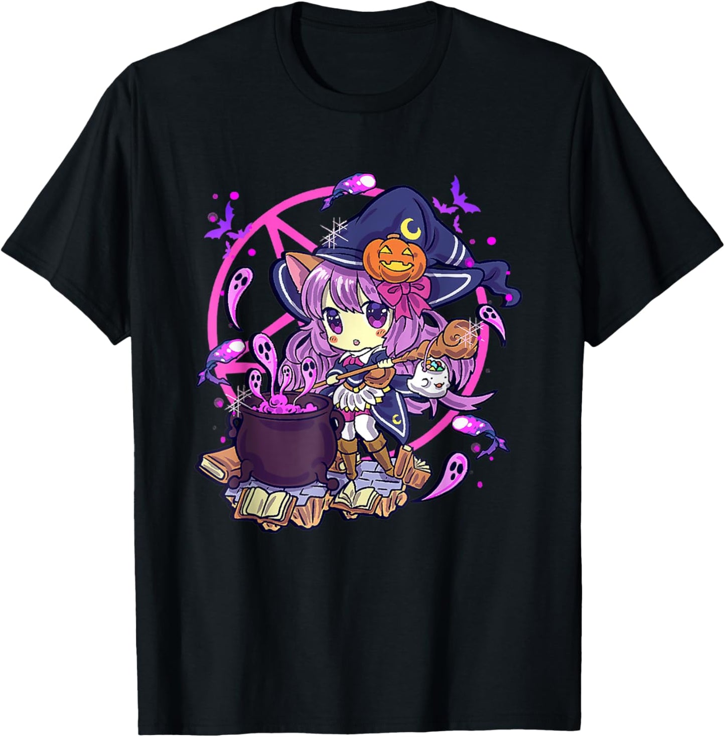 Cute Kawaii Chibi Anime Halloween Witch Kids Teen Girl