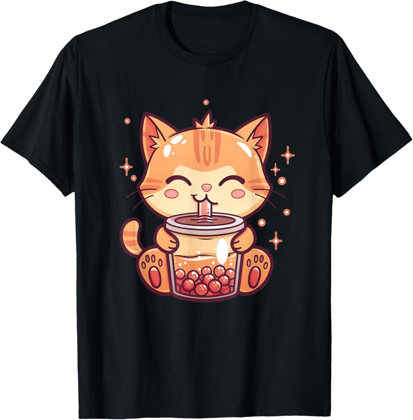 Cute Cat Boba Tea Bubble Tea Anime Kawaii Neko