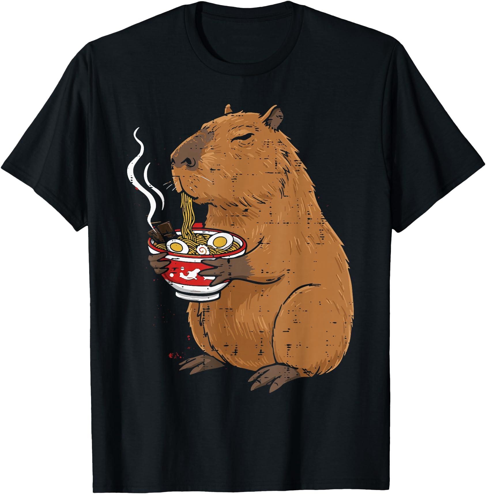 Capybara Eating Ramen Funny Japanese Food Men Women