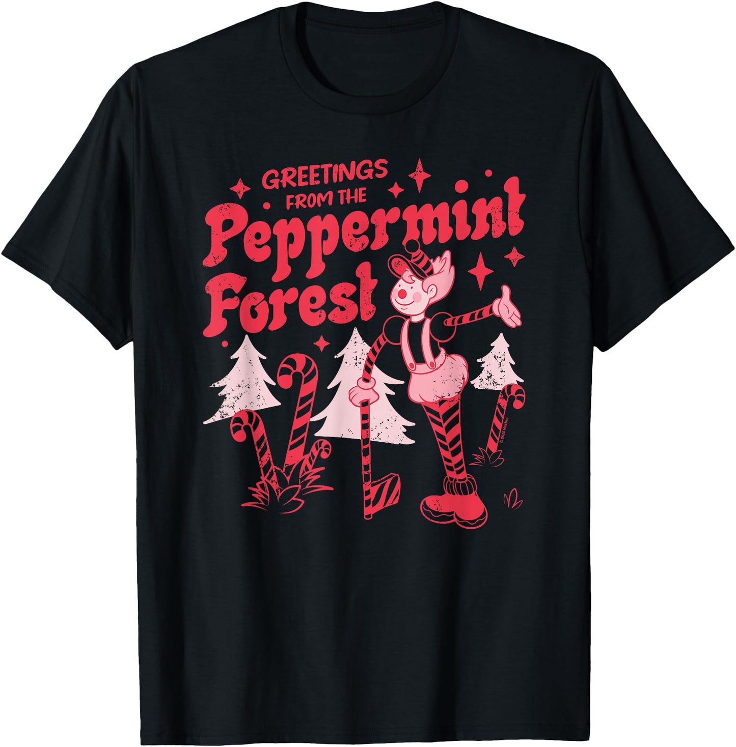 Candy Land Greetings from The Peppermint Forest Retro Poster