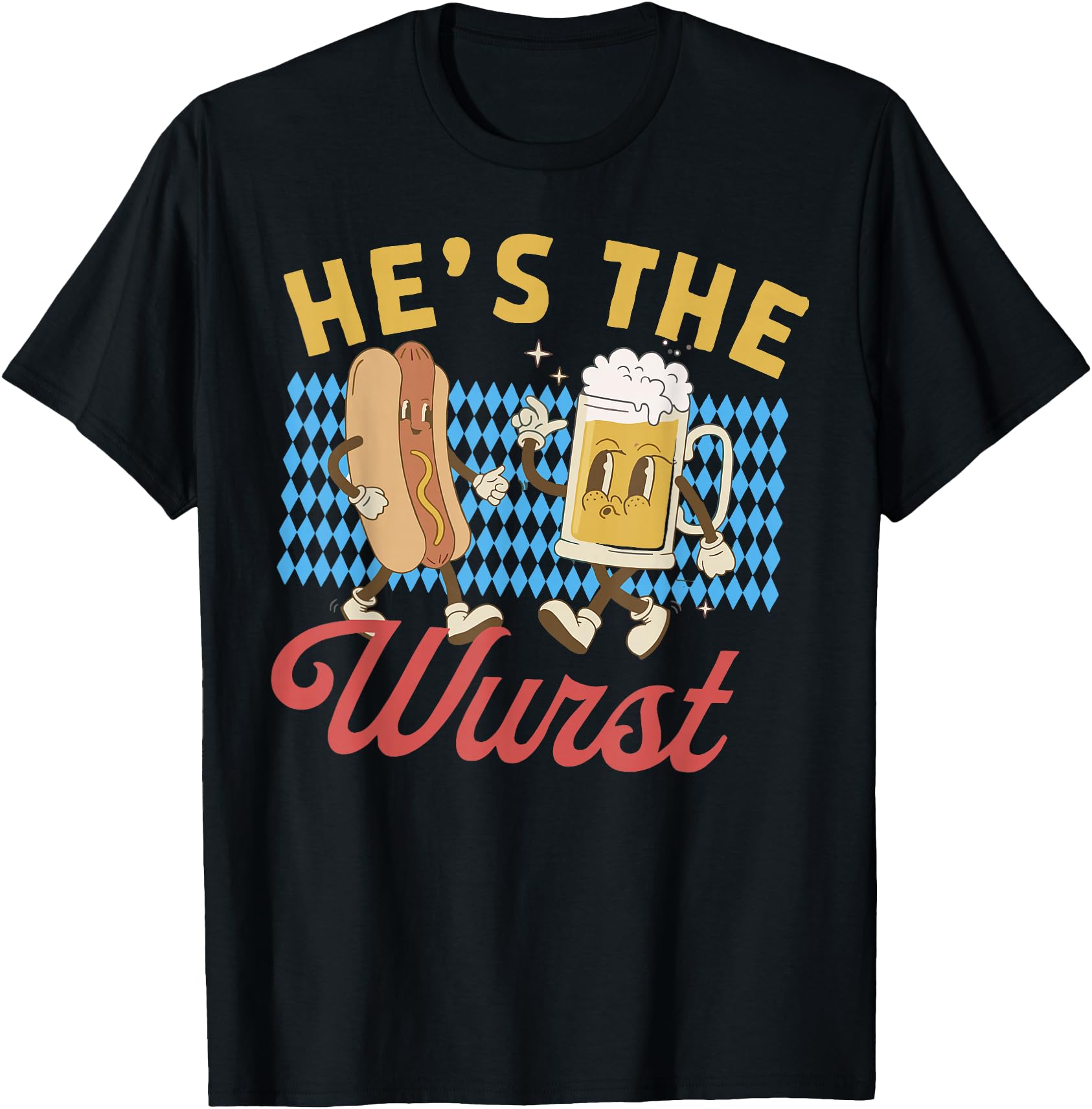 Funny Oktoberfes Hes the Wurst Shes a Brat Couples Matching