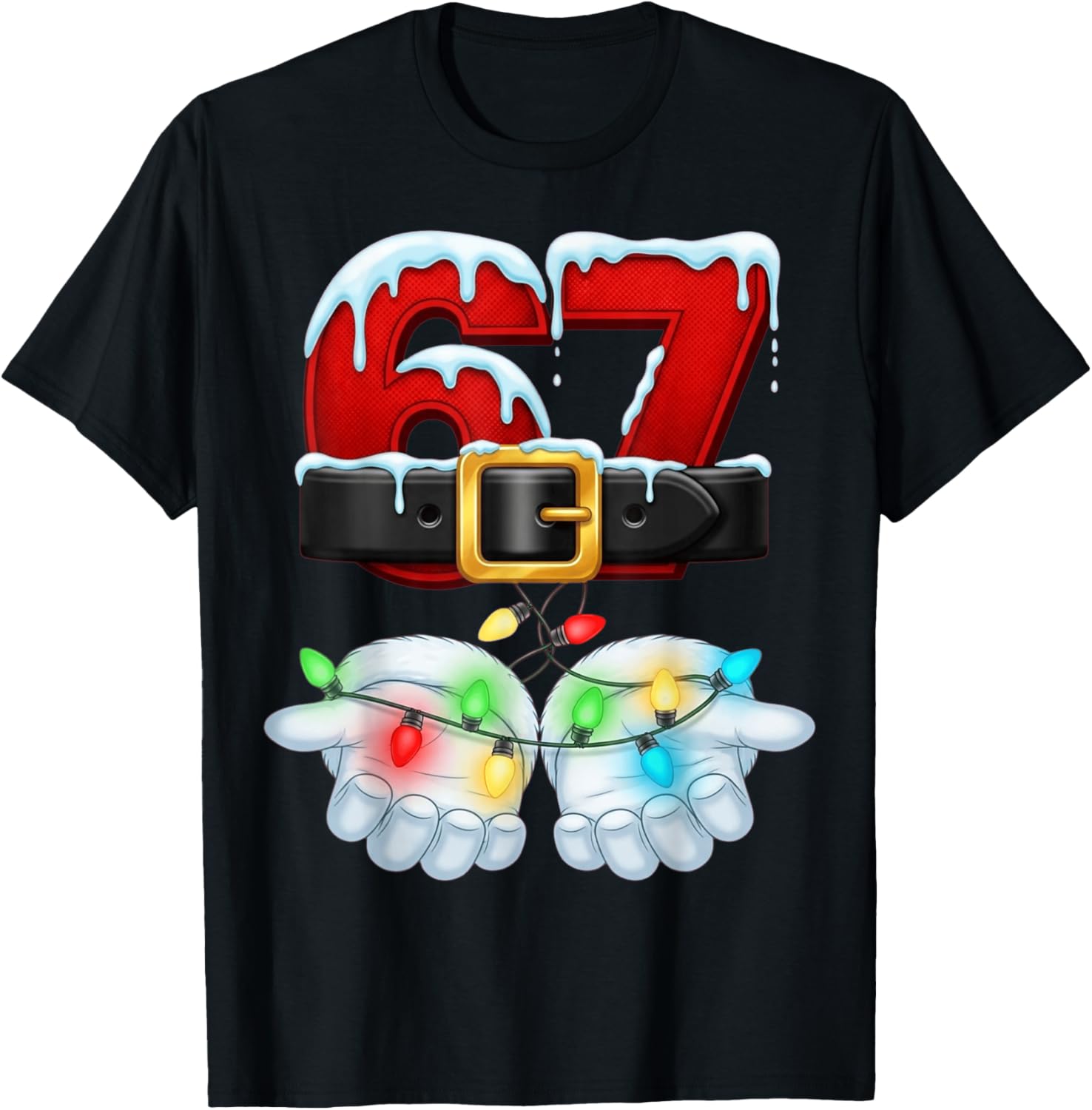 Christmas 67 Six Seven Funny Santa Gen Alpha Meme Drip