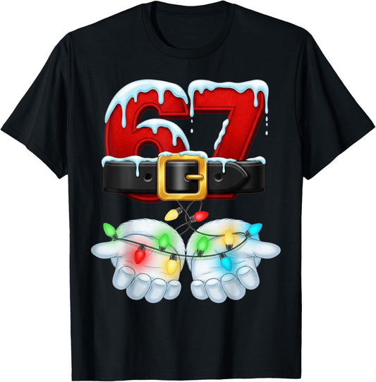 Christmas 67 Six Seven Funny Santa Gen Alpha Meme Drip