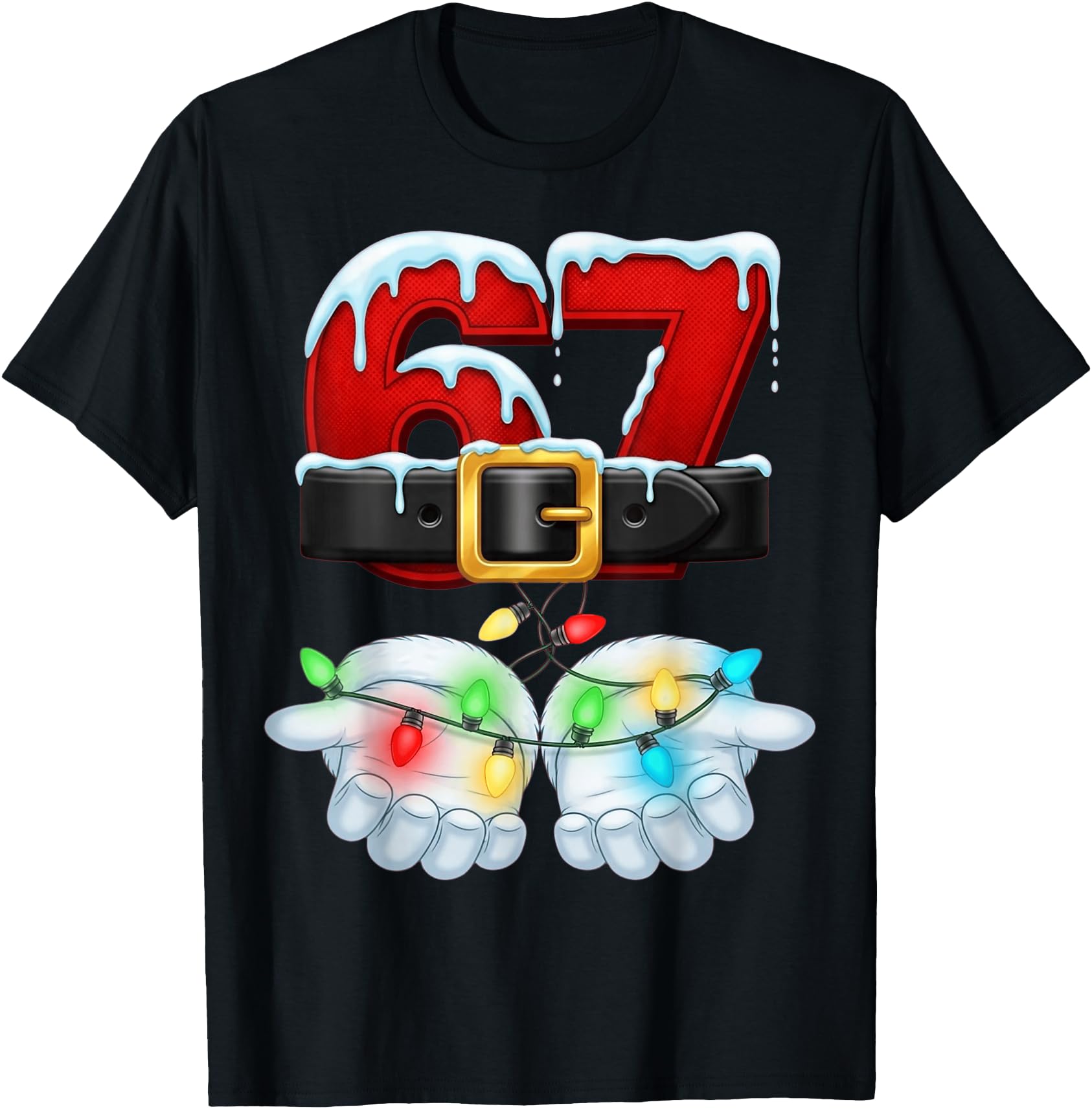 Christmas 67 Six Seven Funny Santa Gen Alpha Meme Drip