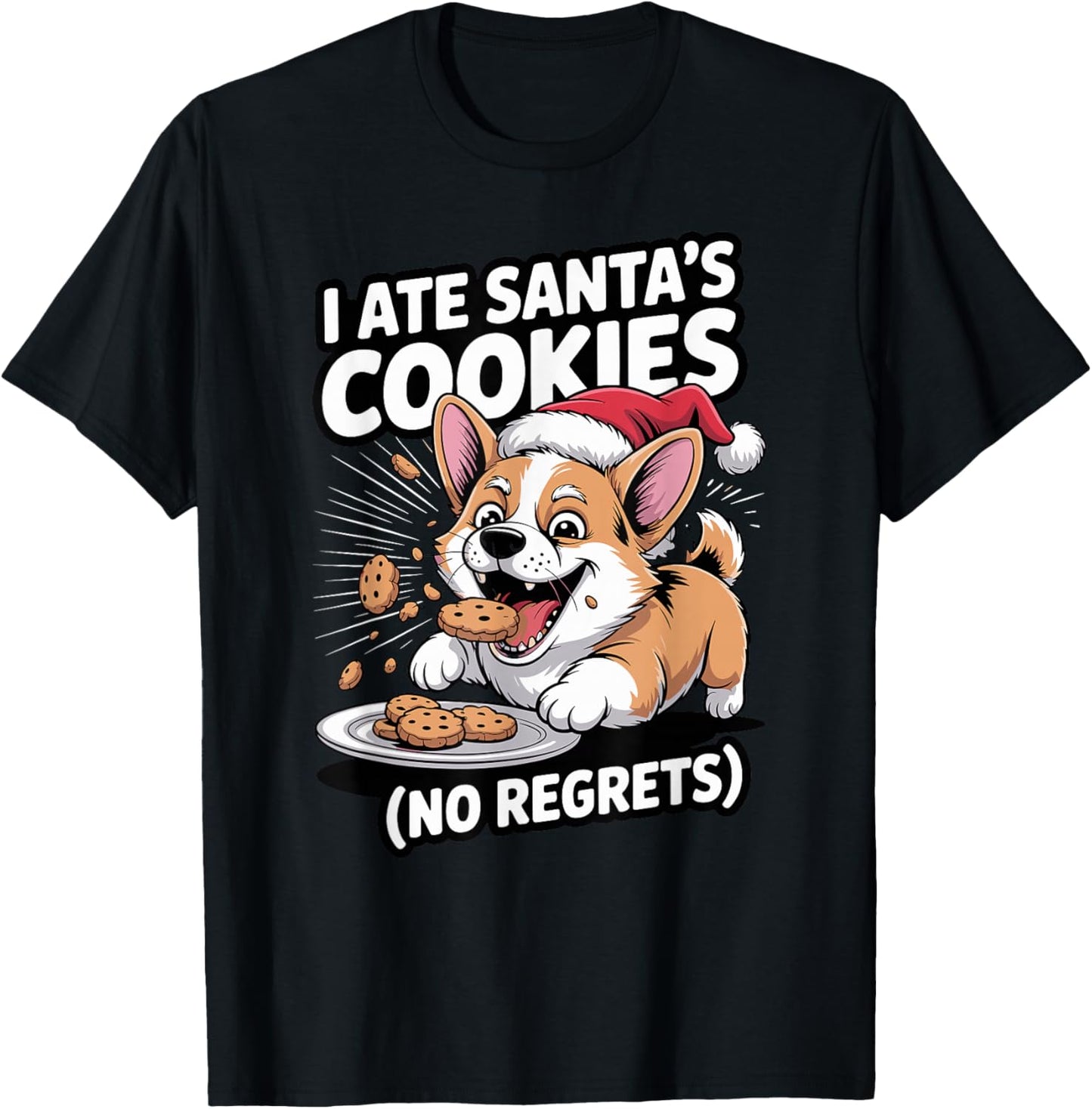 I Ate Santas Cookies Xmas Puppy Funny Christmas Welsh Corgi