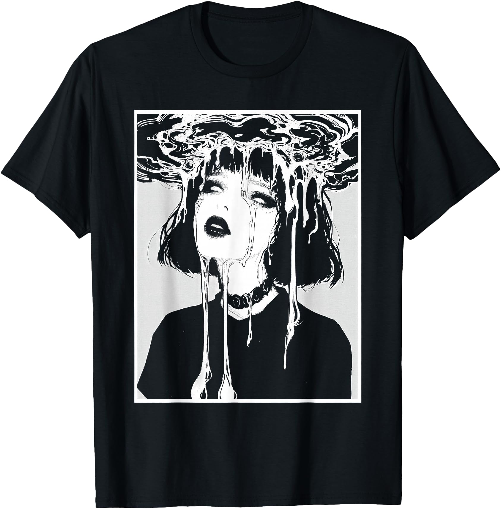 Ghoul Girl Trippy Horror Creepy Goth Grunge Edgy Harajuku