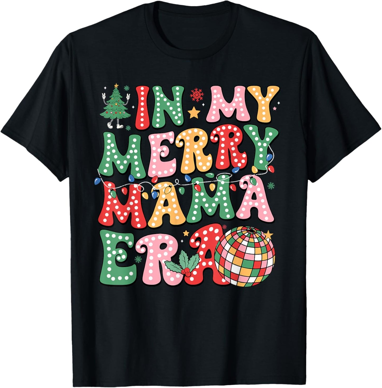 In My Merry Mama Era Christmas Xmas Lights Pajamas Holiday